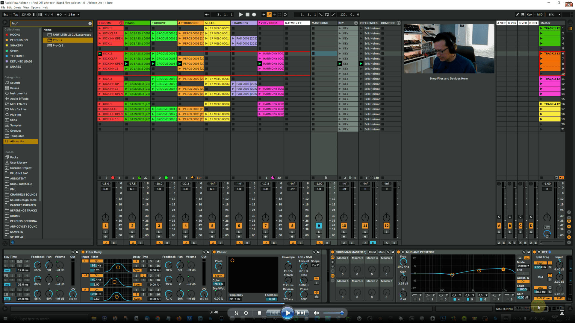 Ableton Live Rapid Flow Template Mixing + Workflow + Live Sets